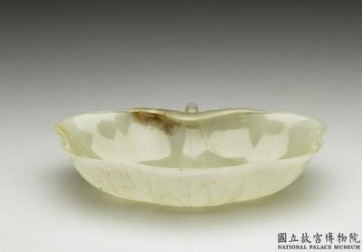 图片[3]-Jade leaf-shaped plate. India-China Archive